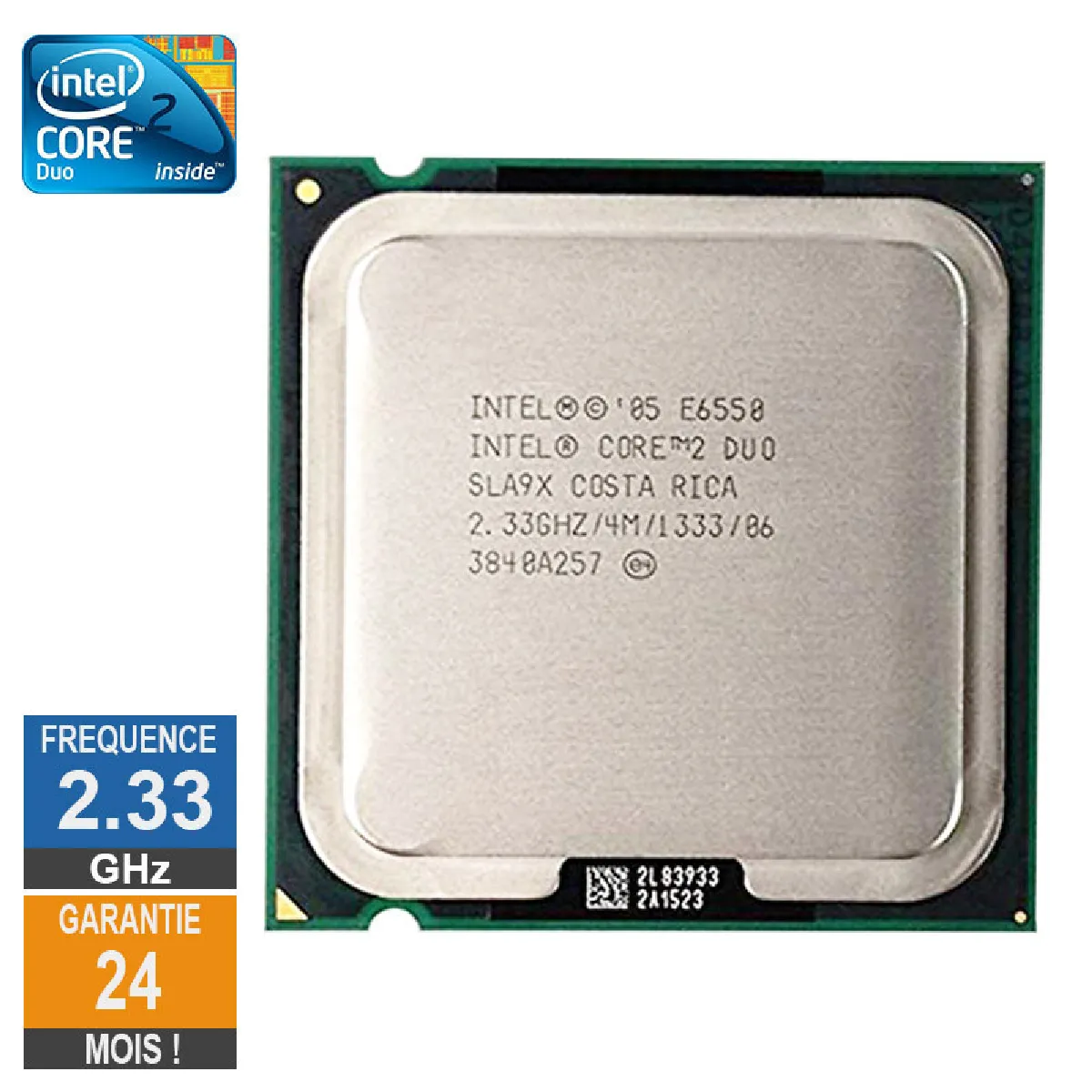 INTEL Processeur  Core 2 Duo E6550 2.33GHz SLA9X PLGA775 4Mo 