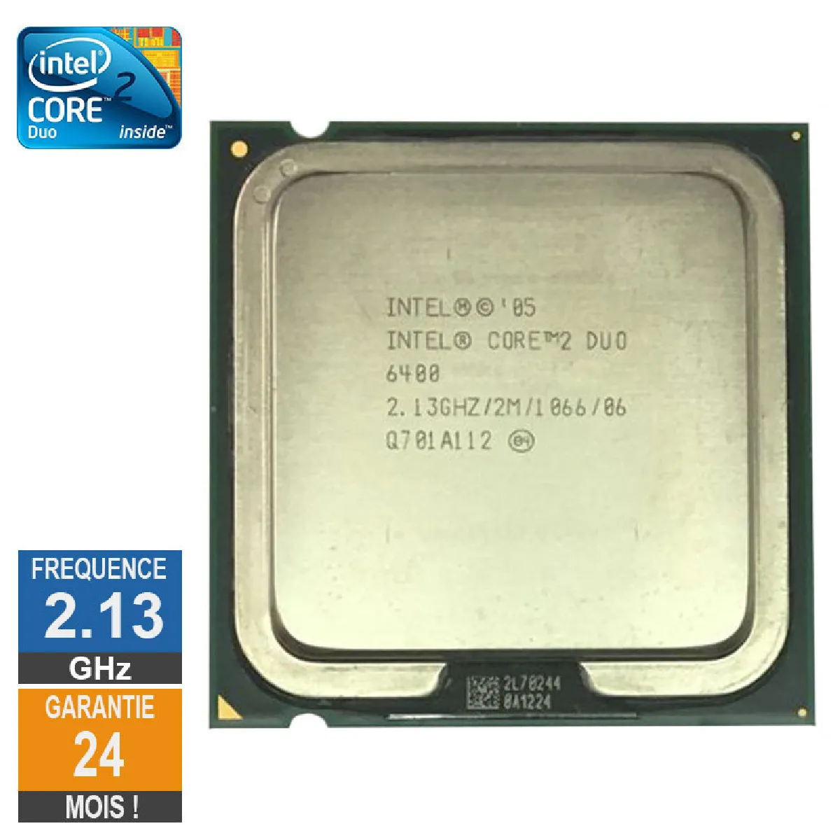 INTEL Processeur Core 2 Duo E6400 2.13GHz SL9S9 LGA775 2Mo 