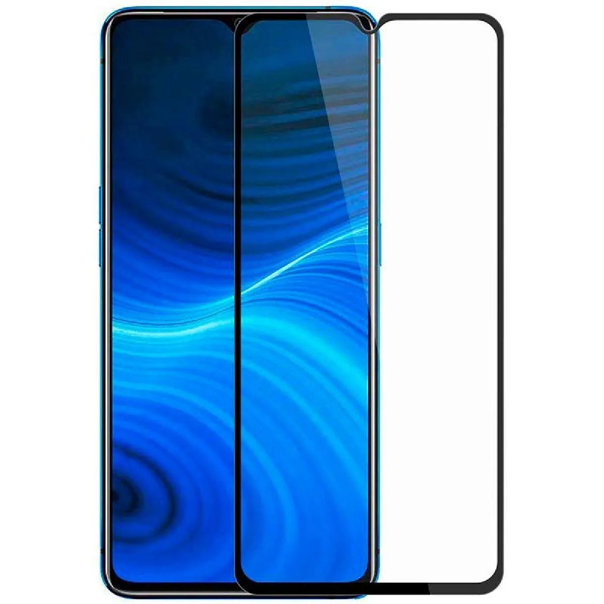 Phonecare Noir Verre Trempé 5D Full Cover - Realme X2