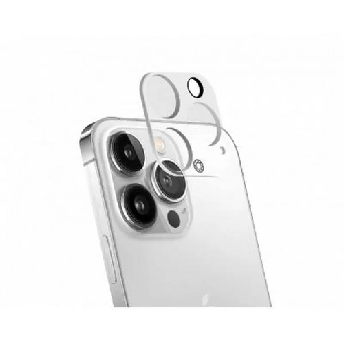 Force Glass Protection De Caméra En Verre Pour Iphone 14 Pro/14 Pro Max Transparent