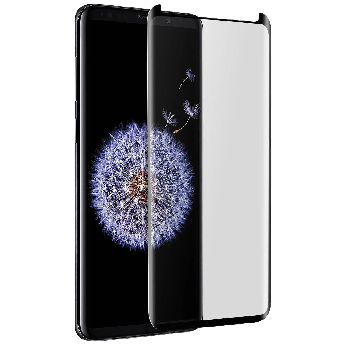 Avizar Noir Film Galaxy S8 / S9 Verre Trempé Incurvé