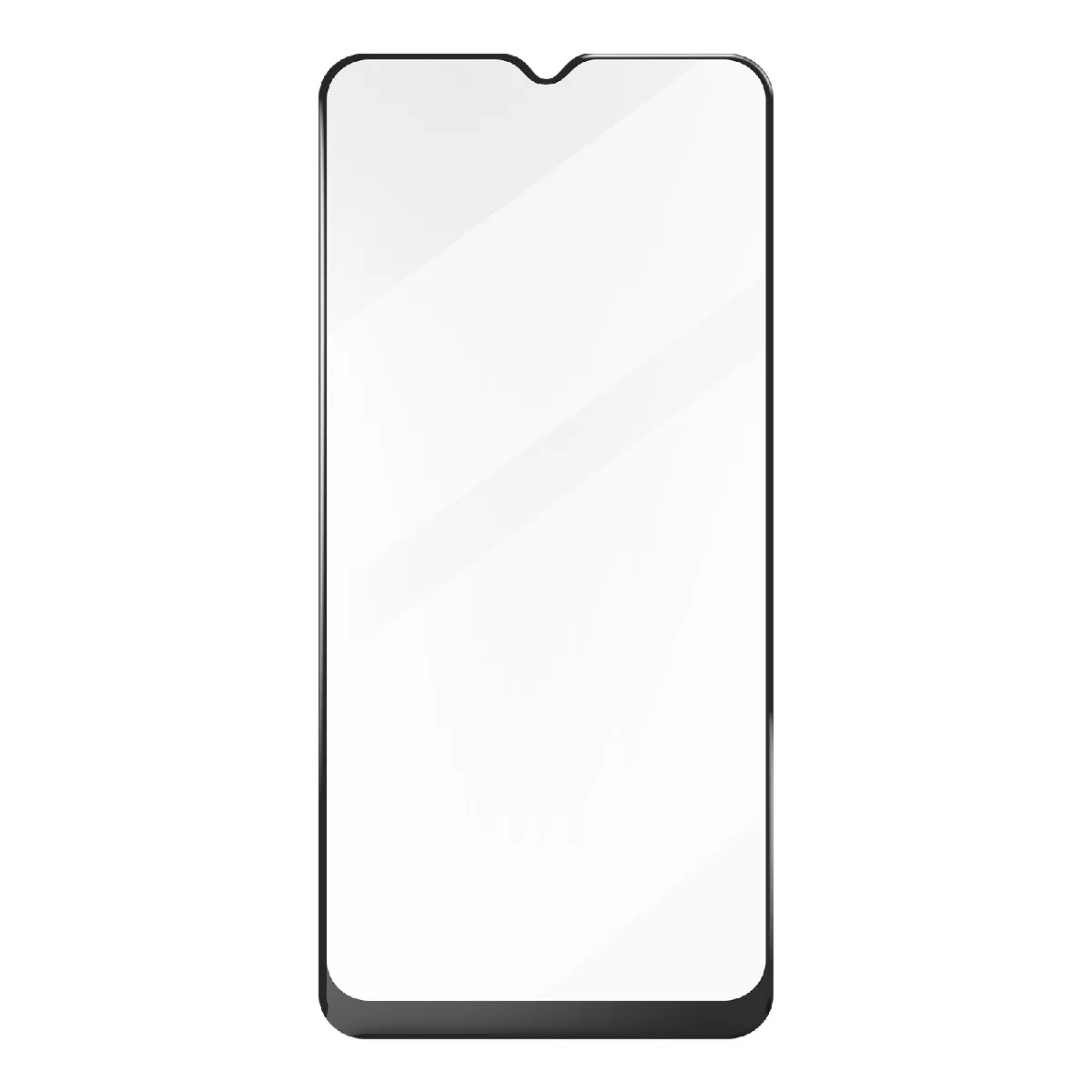 Avizar Noir Verre Trempé Honor X8 Dureté 9H Adhésion Totale Contour Biseauté