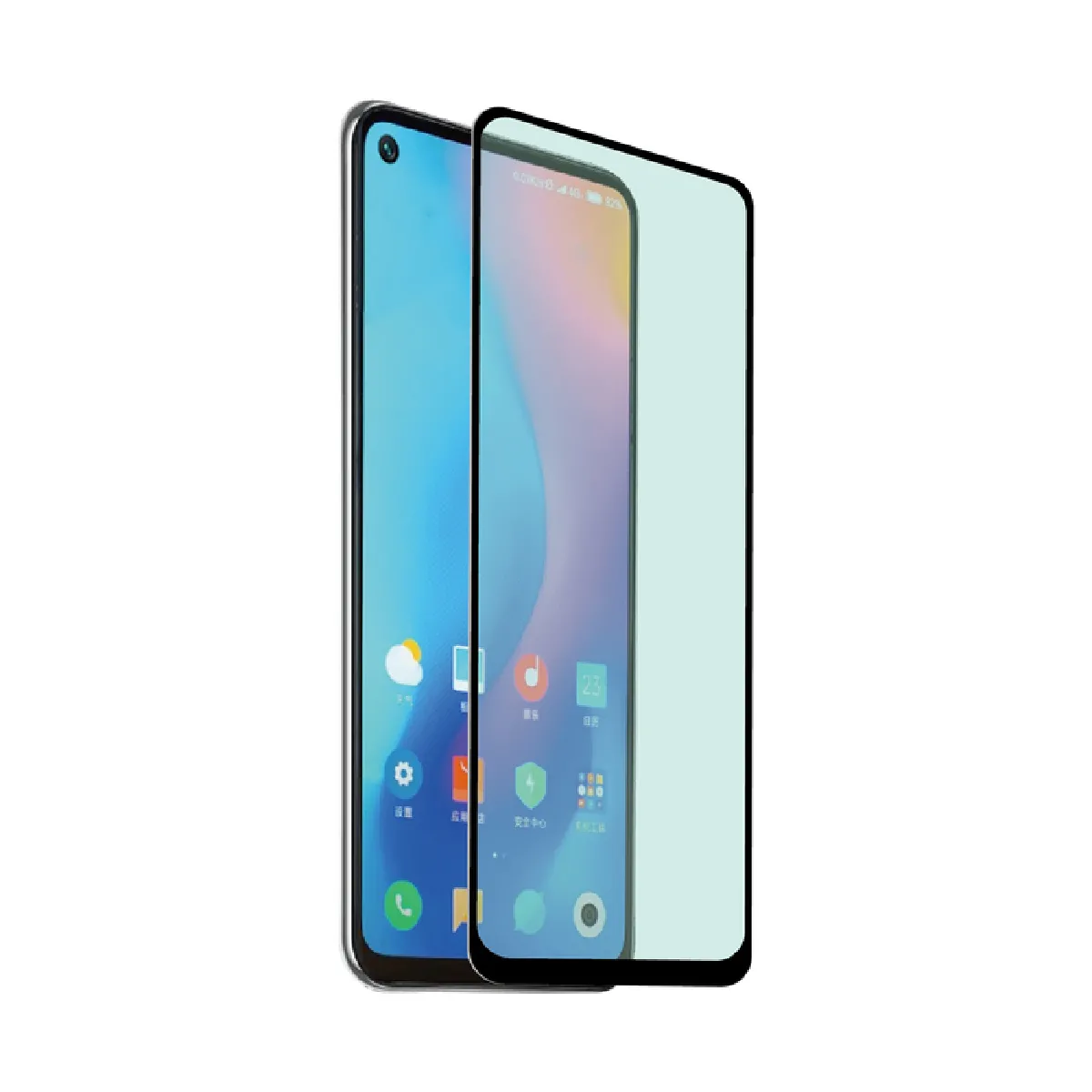 Tiger Noir Protection D'écran Pour Xiaomi 11 Lite 5G Ne / Mi 11 Lite 5G Antibactérienne Transparent