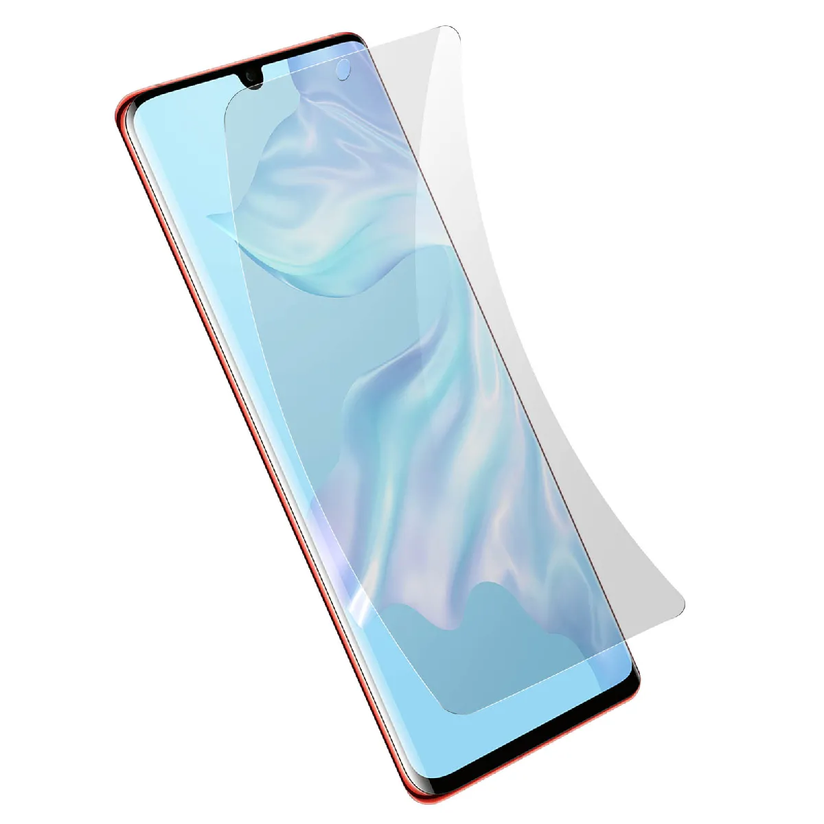 Avizar Film Huawei P30 Protection Écran Anti-Uv Flexible Résistant Transparent