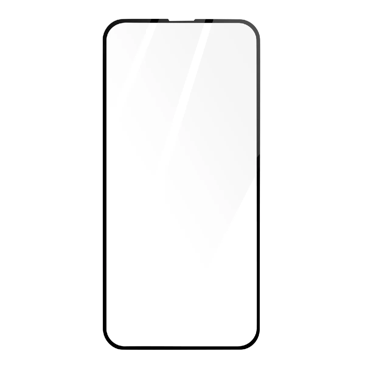 Avizar Noir Verre Trempé Pour Iphone 14 Plus 9H Biseautés 5D Adhésion Totale