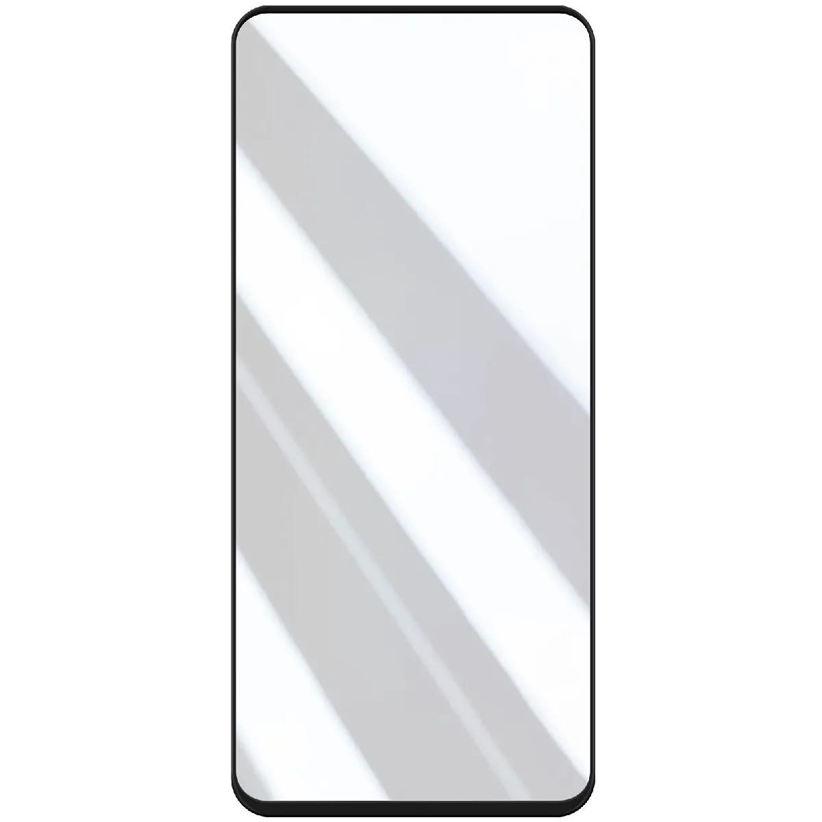 Avizar Noir Verre Trempé Pour Samsung Galaxy S23 Fe Adhésion Totale Transparent