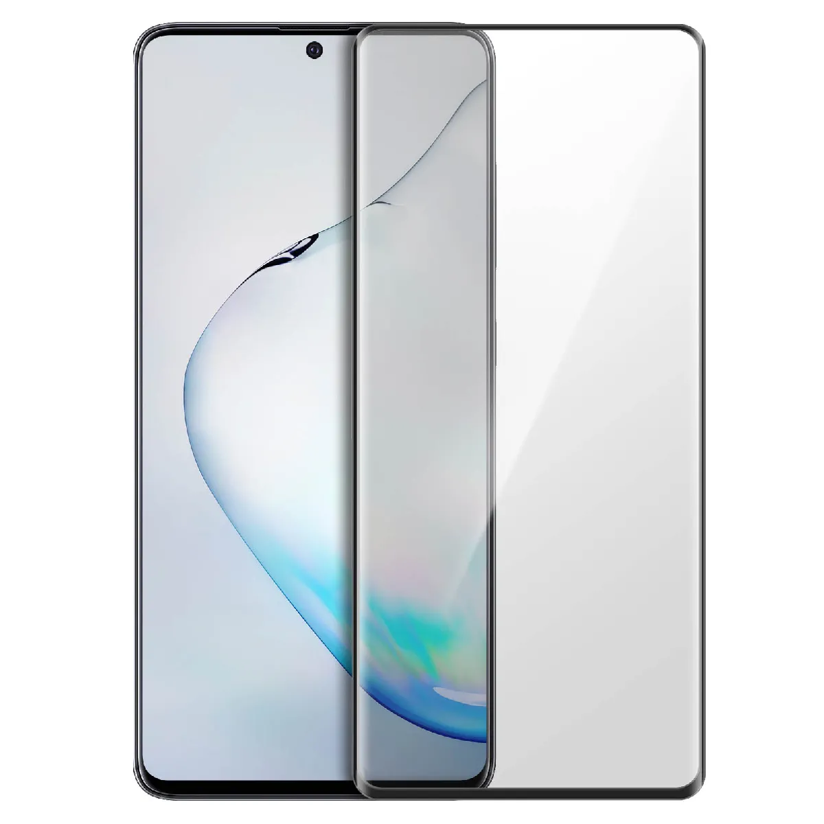 Avizar Noir Film Écran Galaxy Note 10 Lite Verre Trempé 9H Biseauté