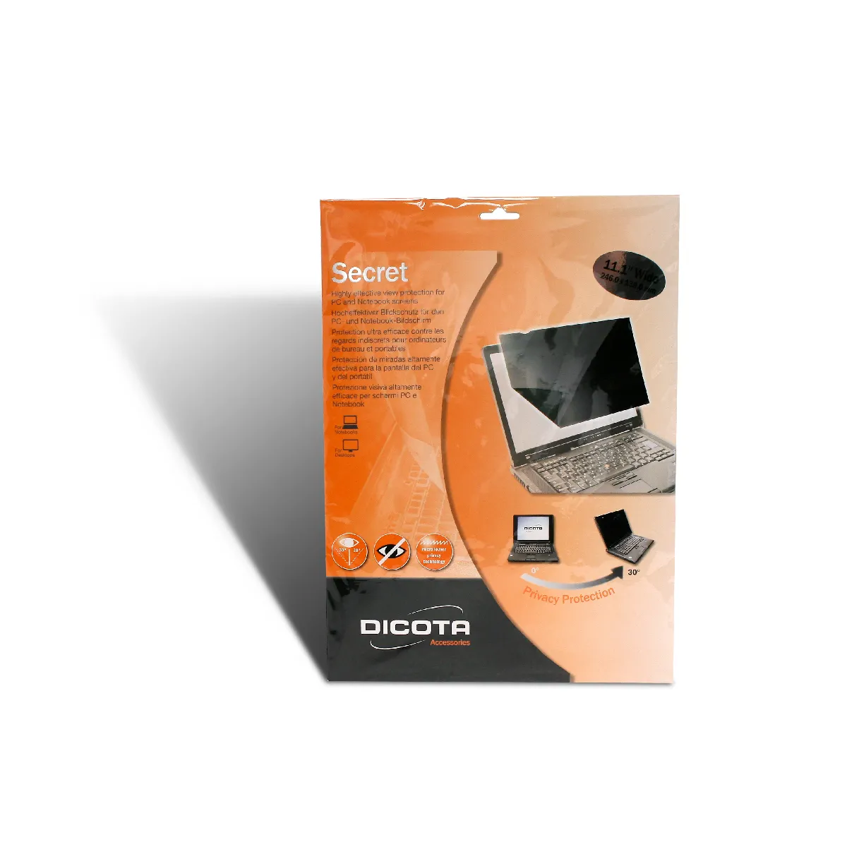Dicota D30124 Filtre Anti-Reflets Pour Écran Et Filtre De Confidentialité 39,6 Cm (15.6'')