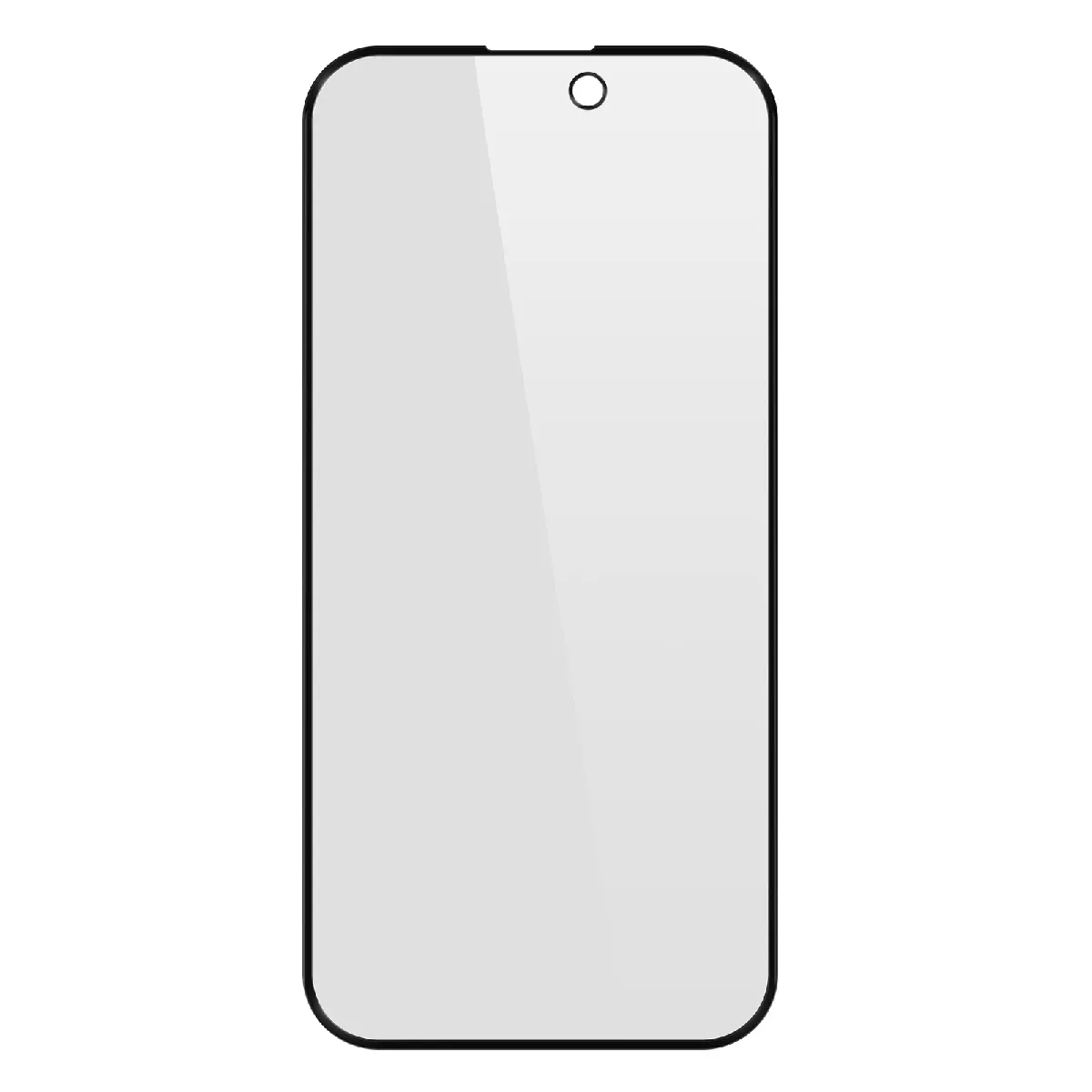 Avizar Noir Verre Trempé Pour Iphone 15 Plus Anti-Espion Dureté 9H Transparent