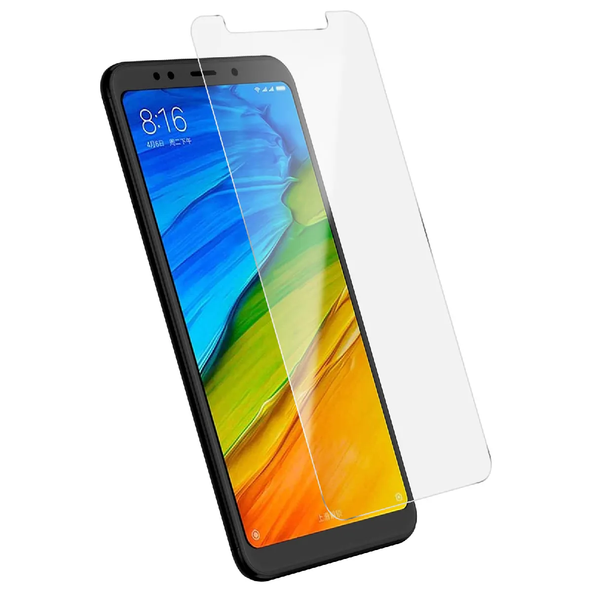 Avizar Film Pour Xiaomi Redmi 5 Protection Verre Trempé Dureté 9H Anti-Explosion Transparent