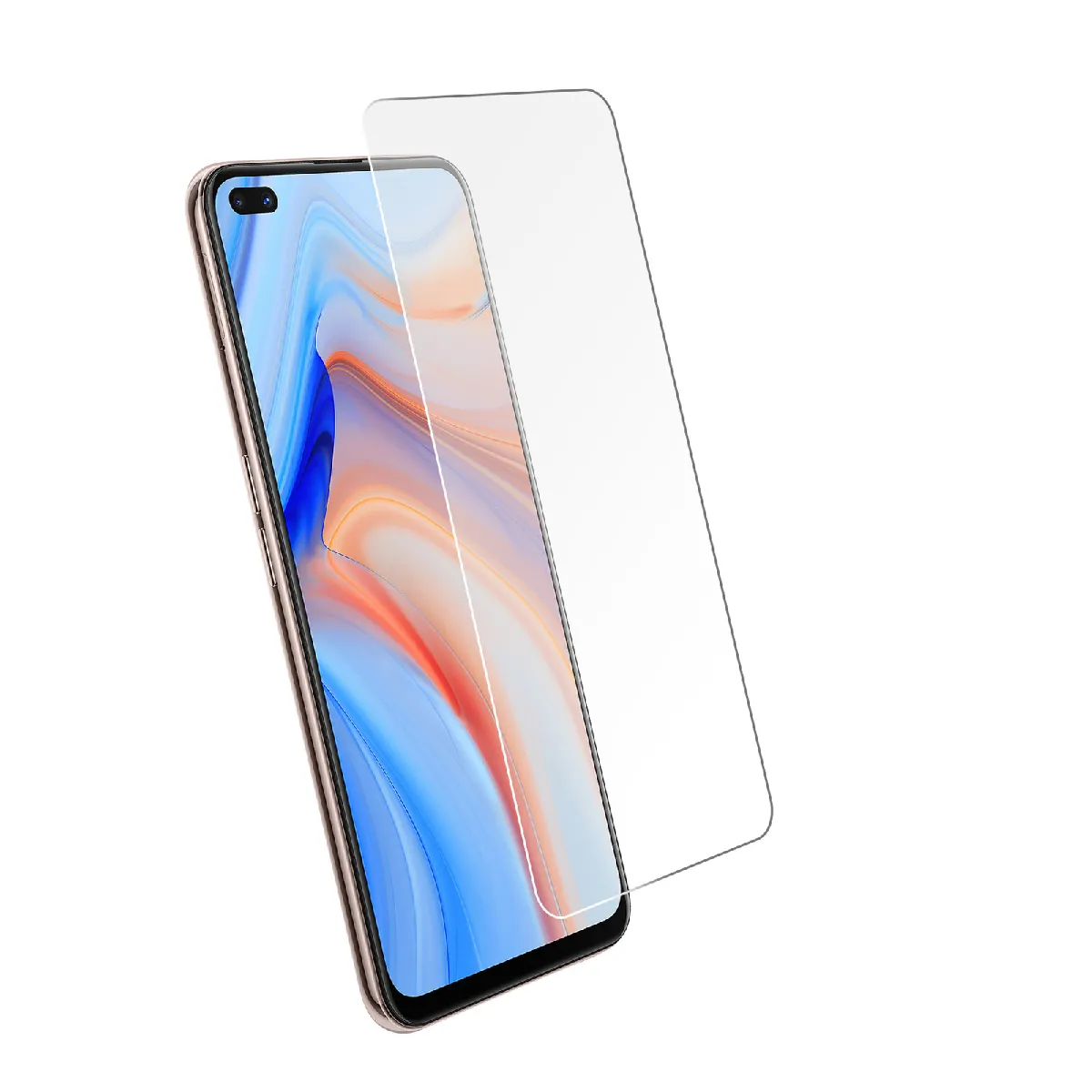 Avizar Film Écran Oppo Reno 4Z Verre Trempé 9H Anti-Traces Transparent
