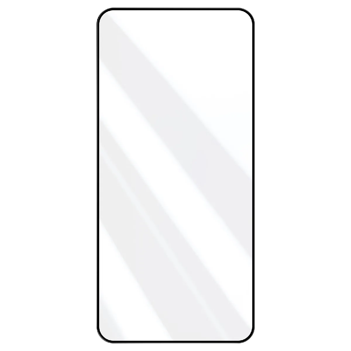 Avizar Noir Verre Trempé Pour Samsung Galaxy S22 Adhésion Totale Biseauté