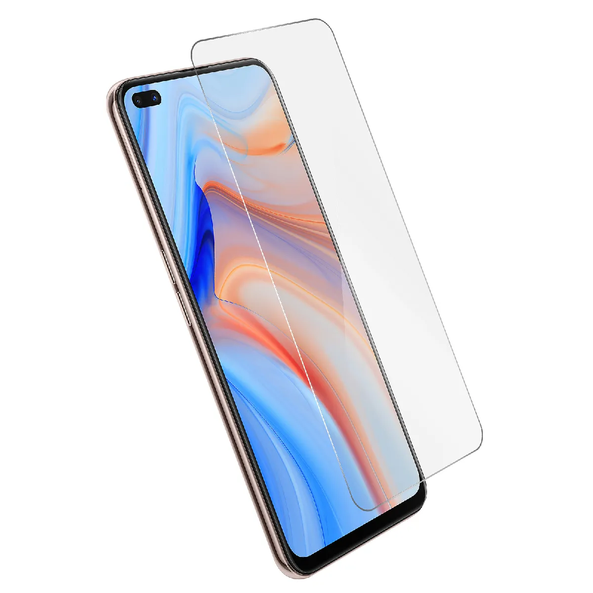 Avizar Film Écran Oppo Reno 4 Verre Trempé 9H Anti-Traces Transparent