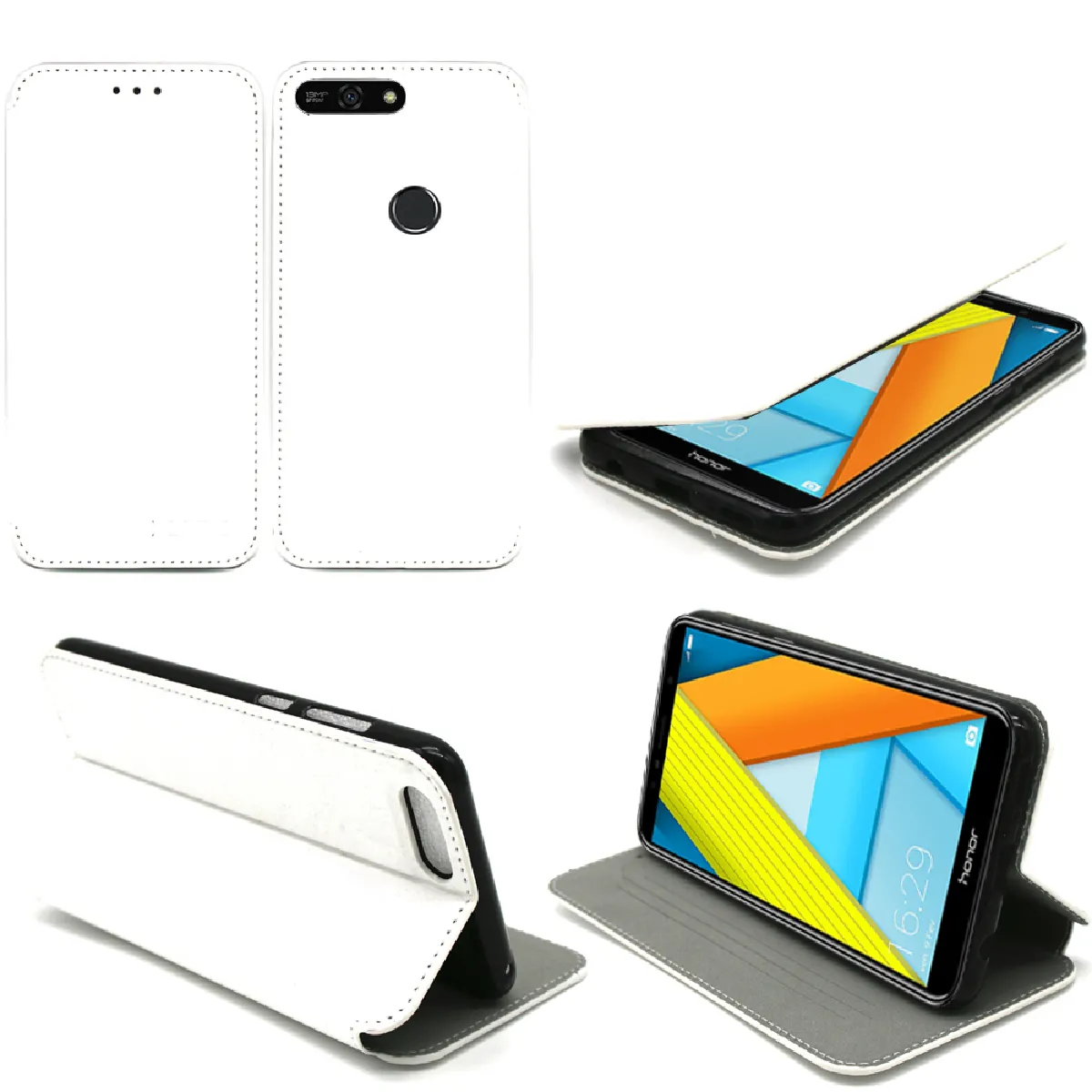 Xeptio Blanc Étui Slim Style Huawei Honor 7A 4G