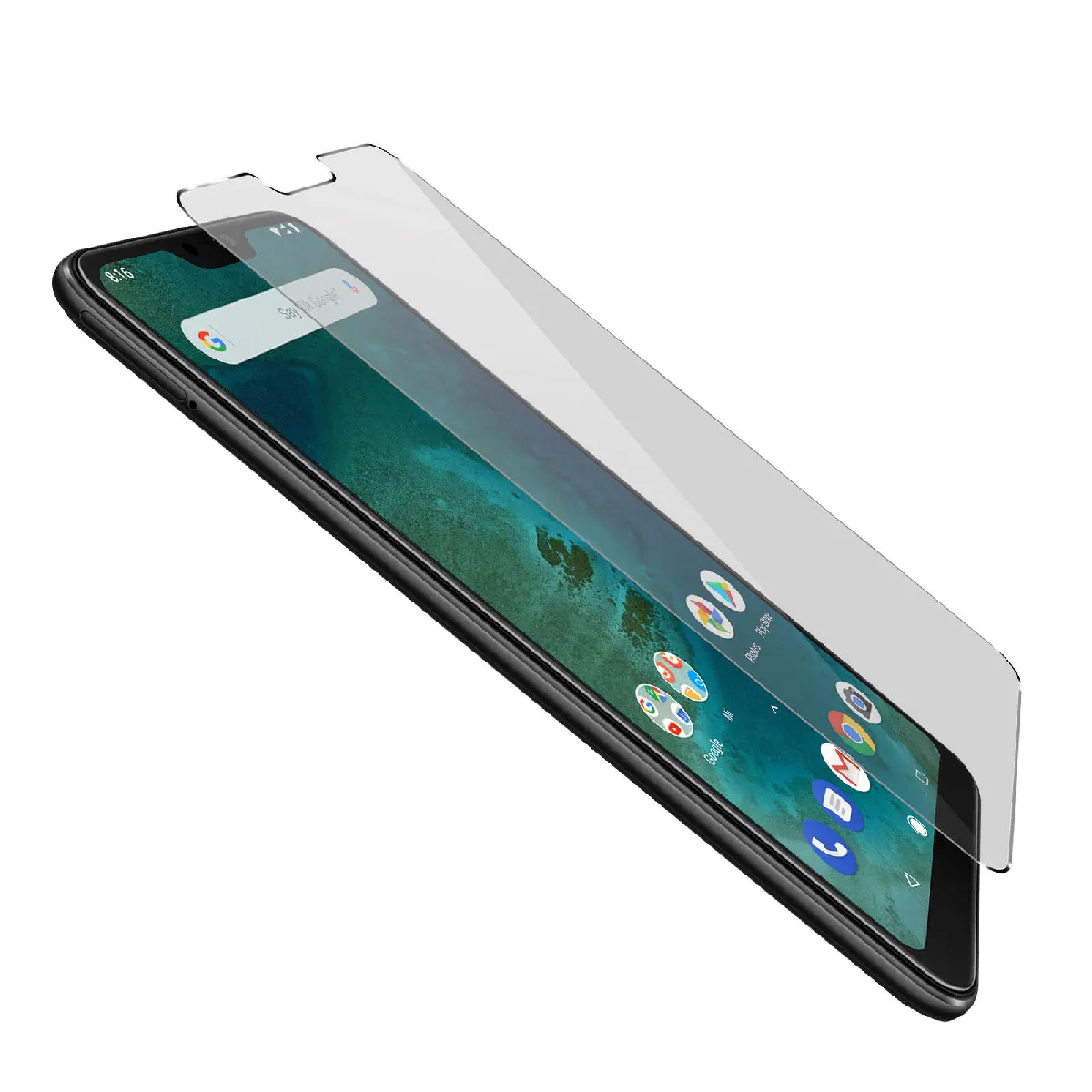 Avizar Film Pour Xiaomi Mi A2 Lite Verre Trempé Protection Ecran Anti-Rayures 9H Transparent
