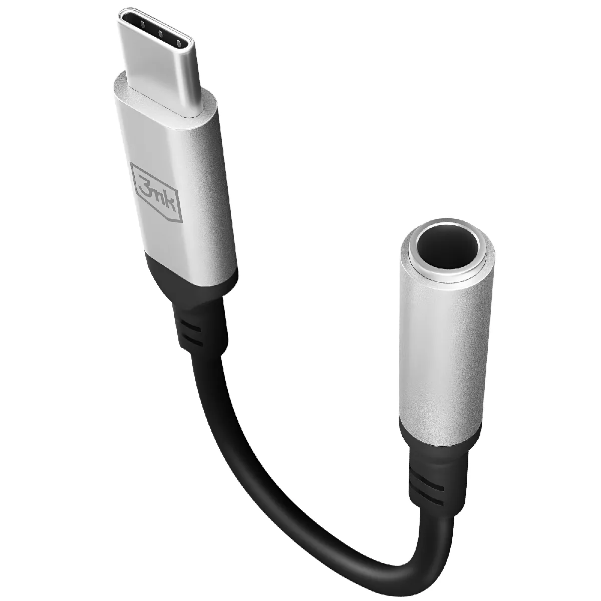 3Mk Noir/Argent Adaptateur Usb C Vers Jack 3.5Mm Haute Qualité Sonore Compact - Image 3