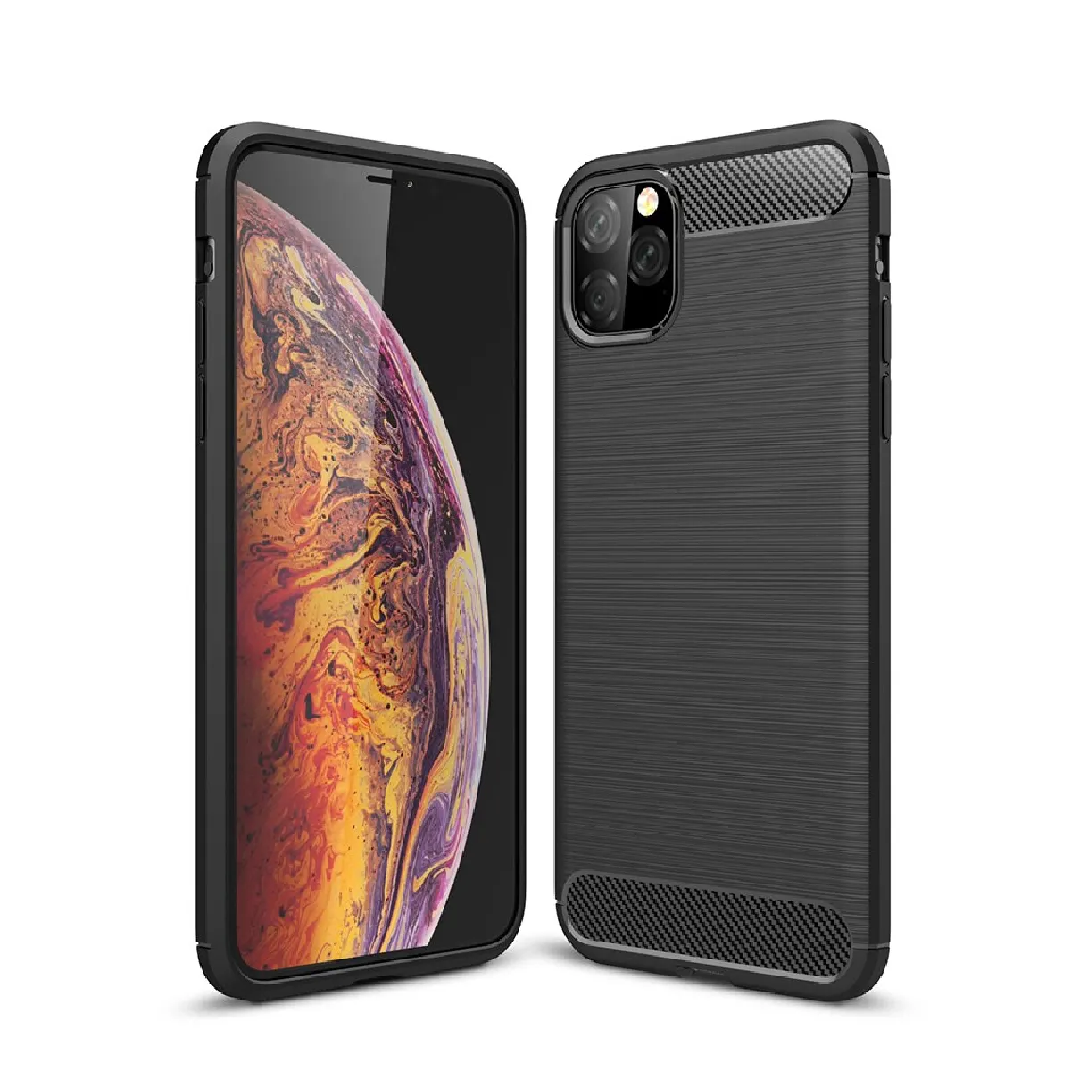 Xeptio Noir Coque En Fibre De Carbone Apple Iphone 11 Pro