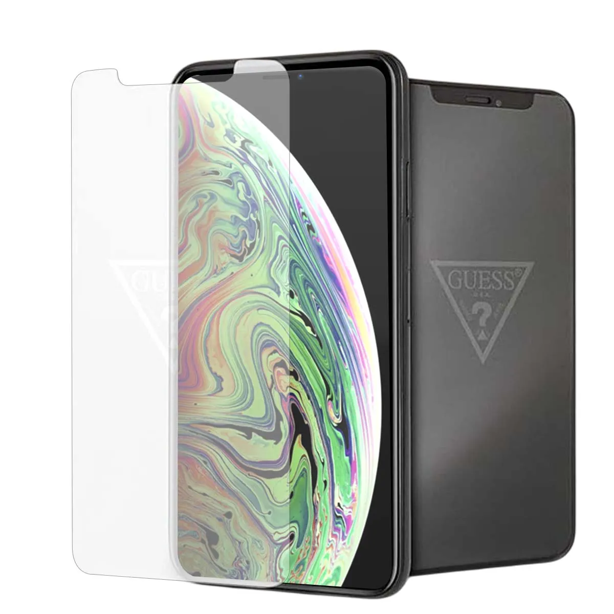 Guess Verre Écran Pour Iphone Xs Max Transparent