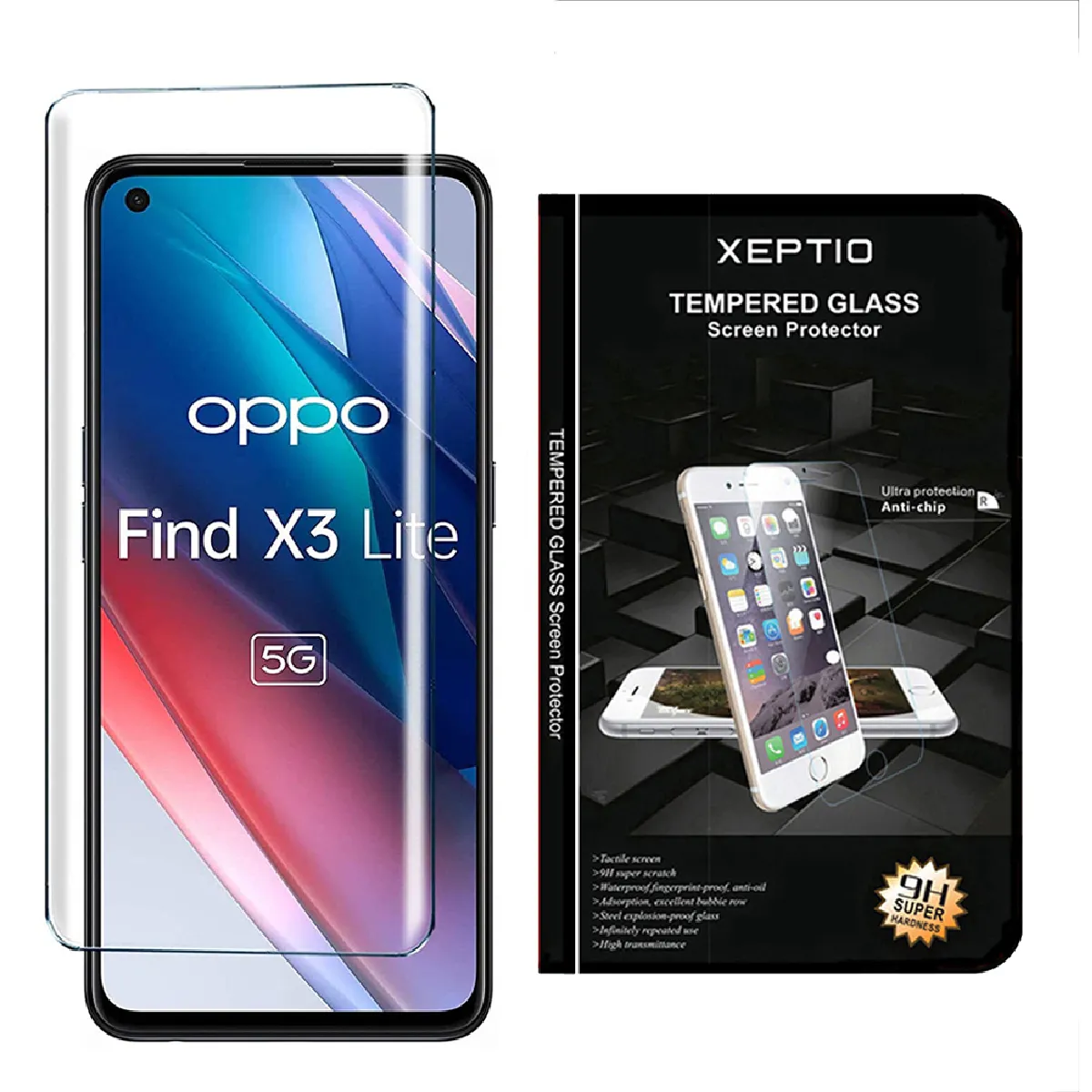 Xeptio Protection D'écran En Verre Trempé Pour Oppo Find X3 Lite 5G