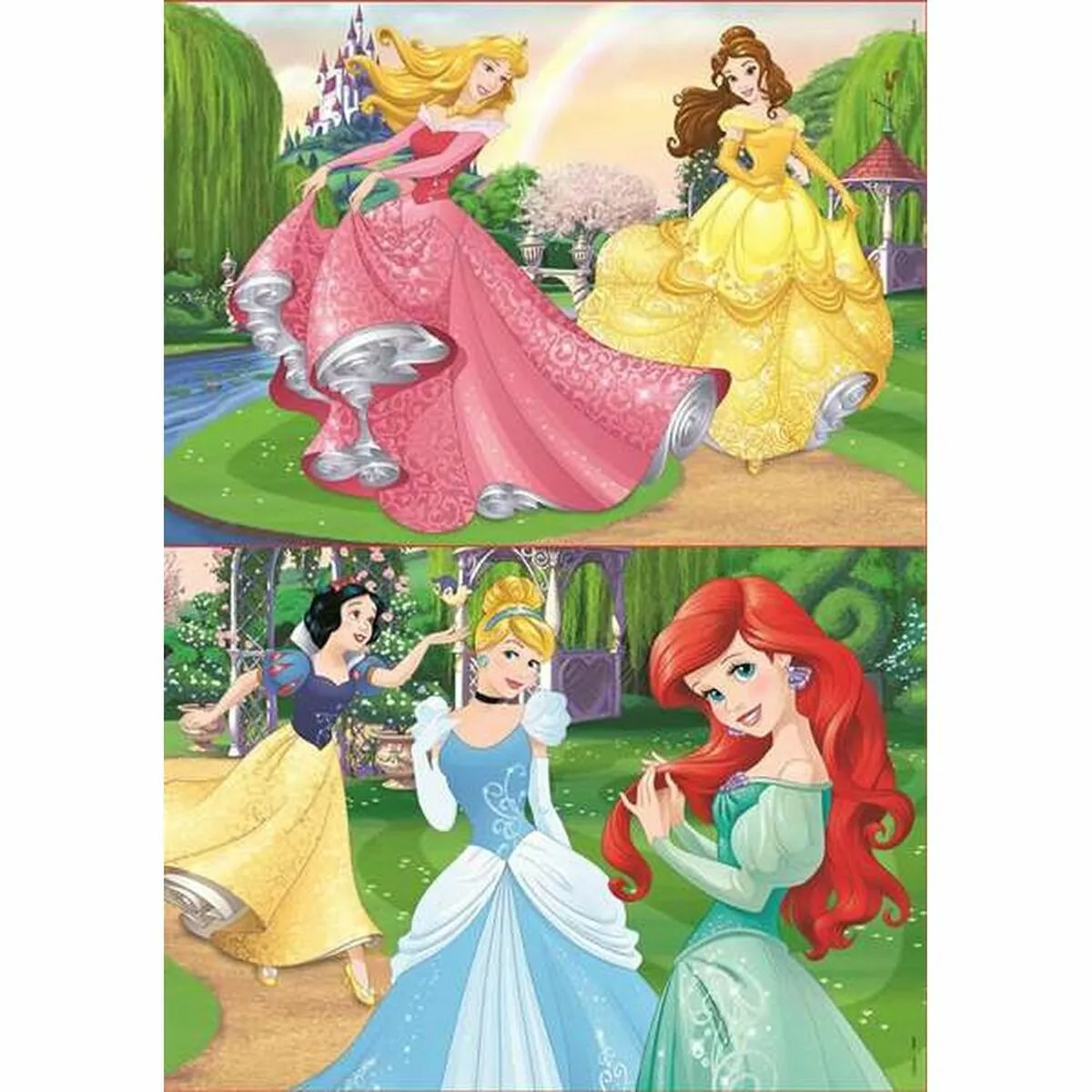 Non Communiqué Multicolore Puzzle 2 X 20 - Princesses De Disney - Image 4