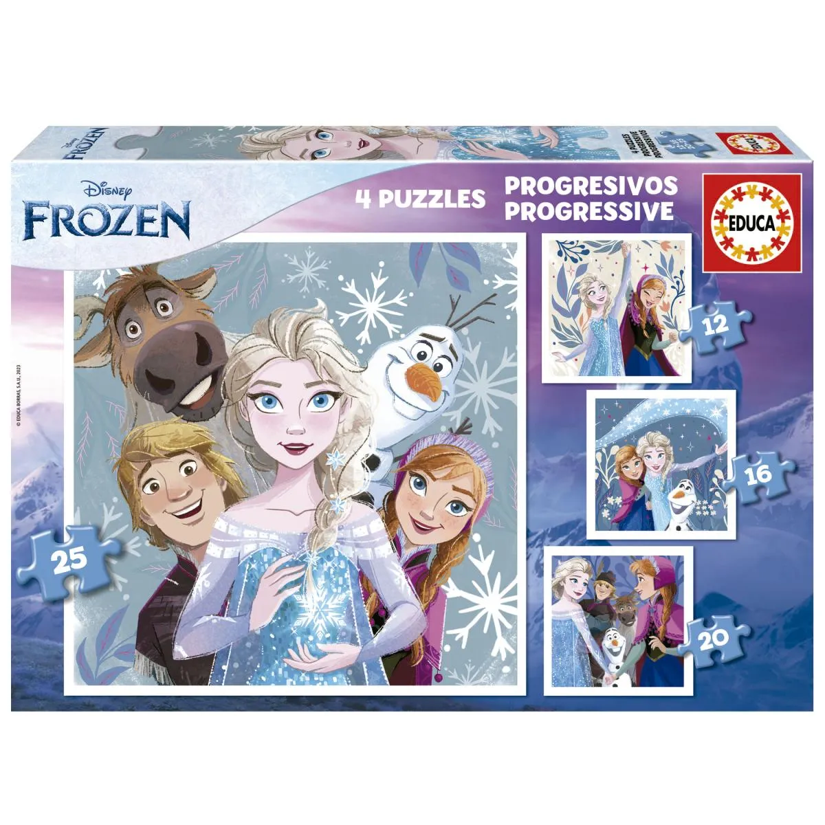 Educa Borras - Puzzle évolutif - La Reine des Neiges - 4 puzzles - Image 3