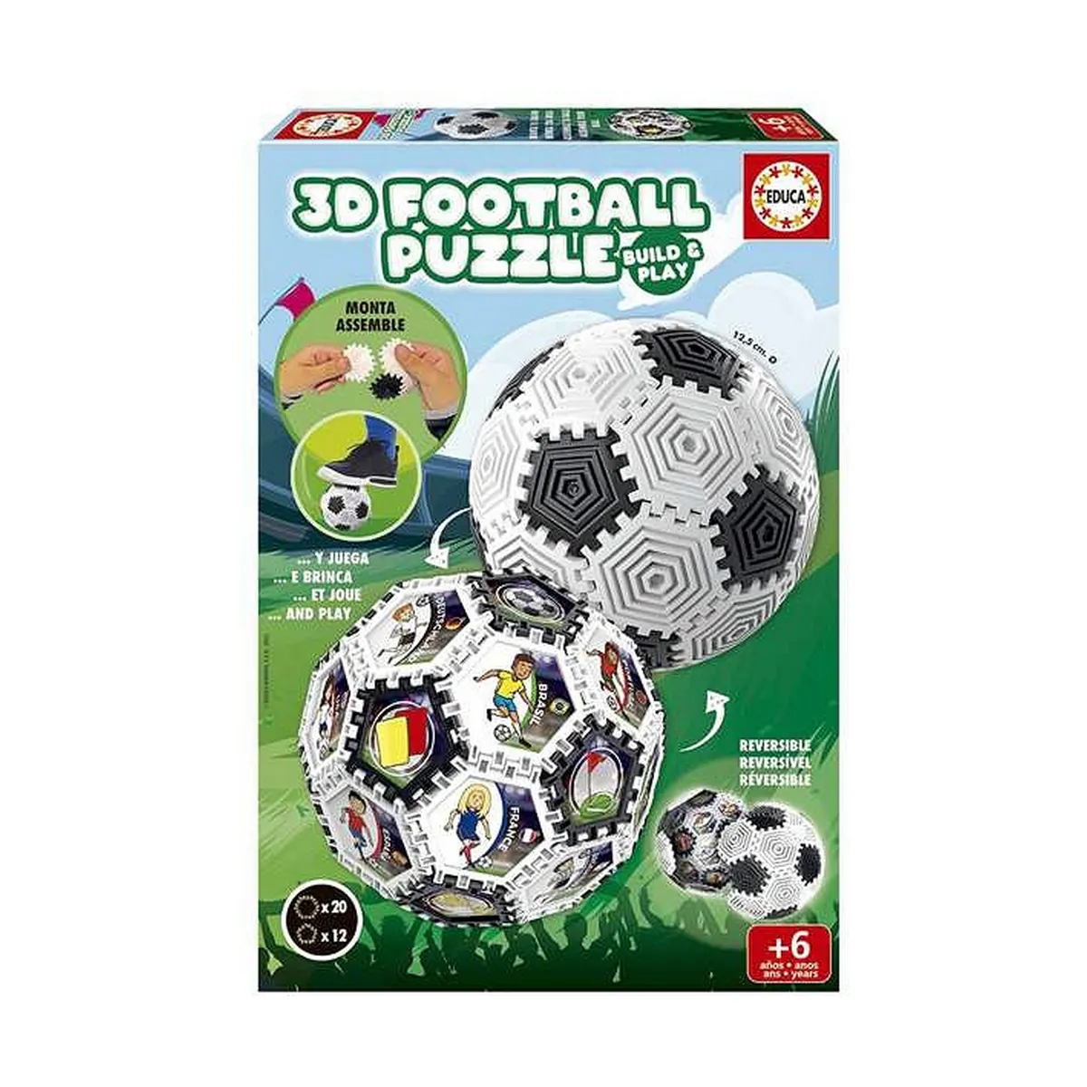 Educa Puzzle 3D ballon de football