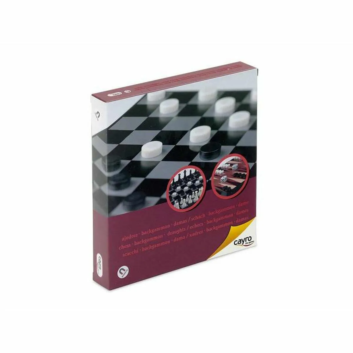 Cayro Jeu D’échecs, Dames Et Backgammon Magnétiques