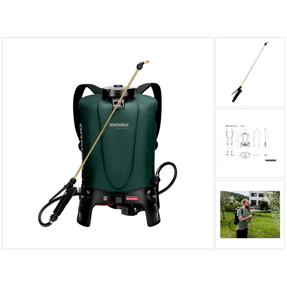 METABO  RSG 18 LTX 15 Pulv&eacute;risateur dorsal 15L
