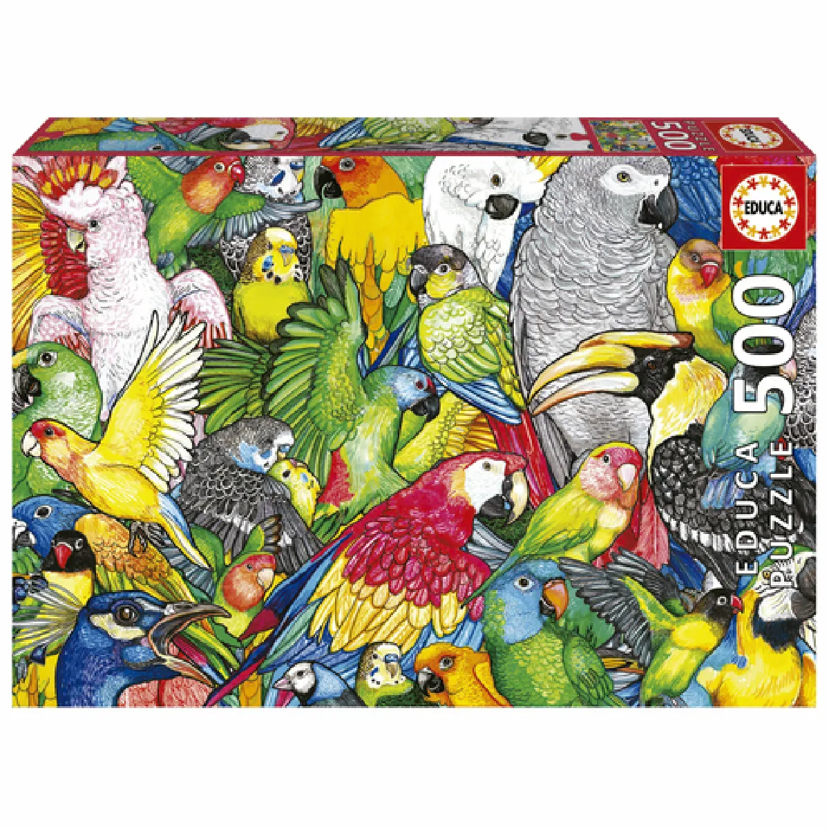 Educa puzzle perroquets 500 pièces