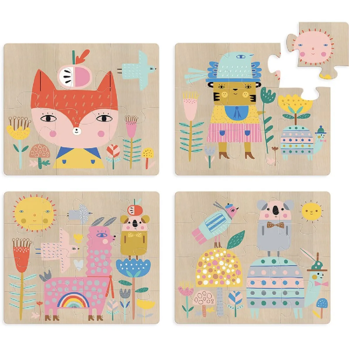 Vilac Puzzle évolutif Suzy Ultman - 6 pièces Vilac Puzzle évolutif Suzy Ultman - 6 pièces