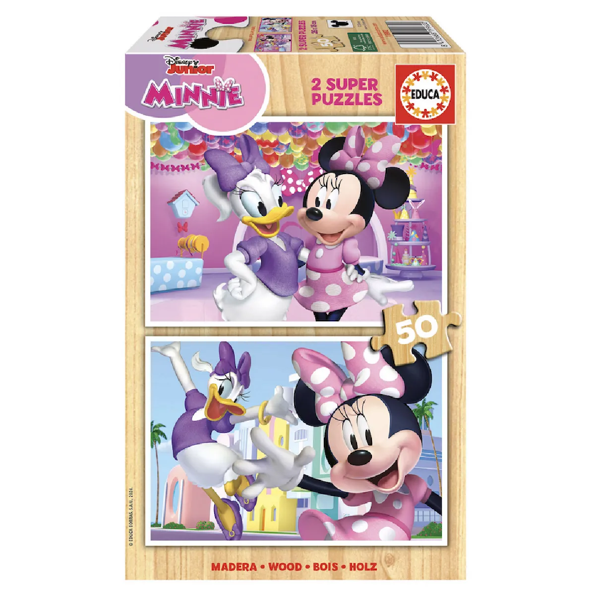 Educa puzzle Disney Minnie et Daisy - 2x50 pièces