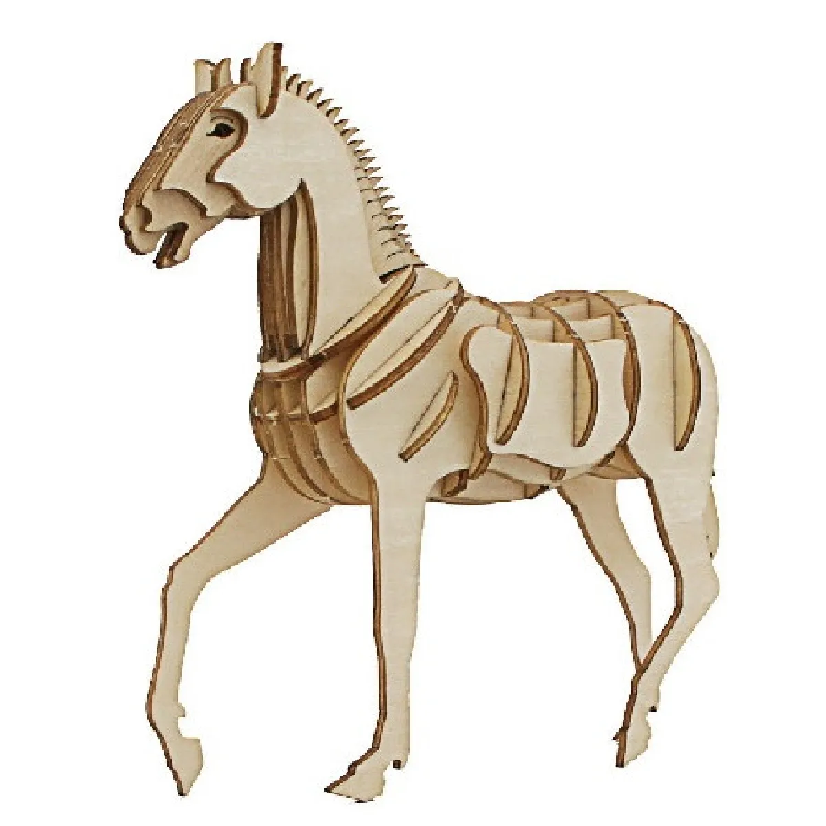 Magneticland Puzzle 3D cheval en bois