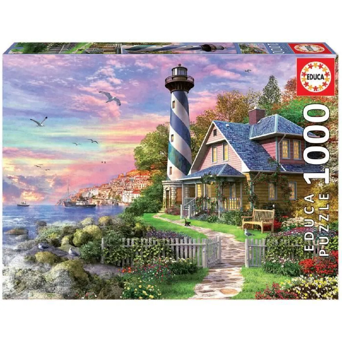 Educa puzzle adulte Phare à Rock Bay - 1000 pièces