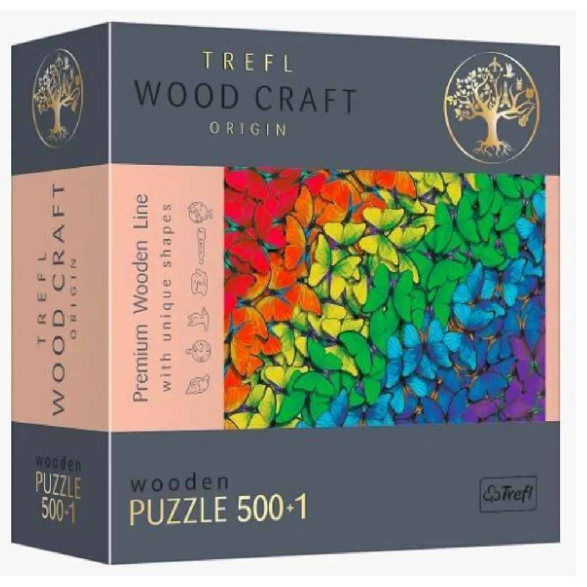 Trefl Puzzle en bois Papillons - 500 pièces