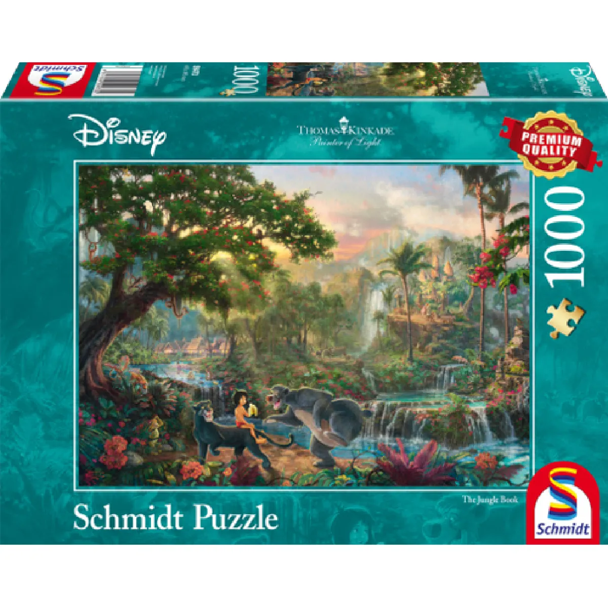 Schmidt Spiele Unisex Unicolour Puzzle Thomas Kinkade - Le Livre De La Jungle - 1000 Pièces - Image 3