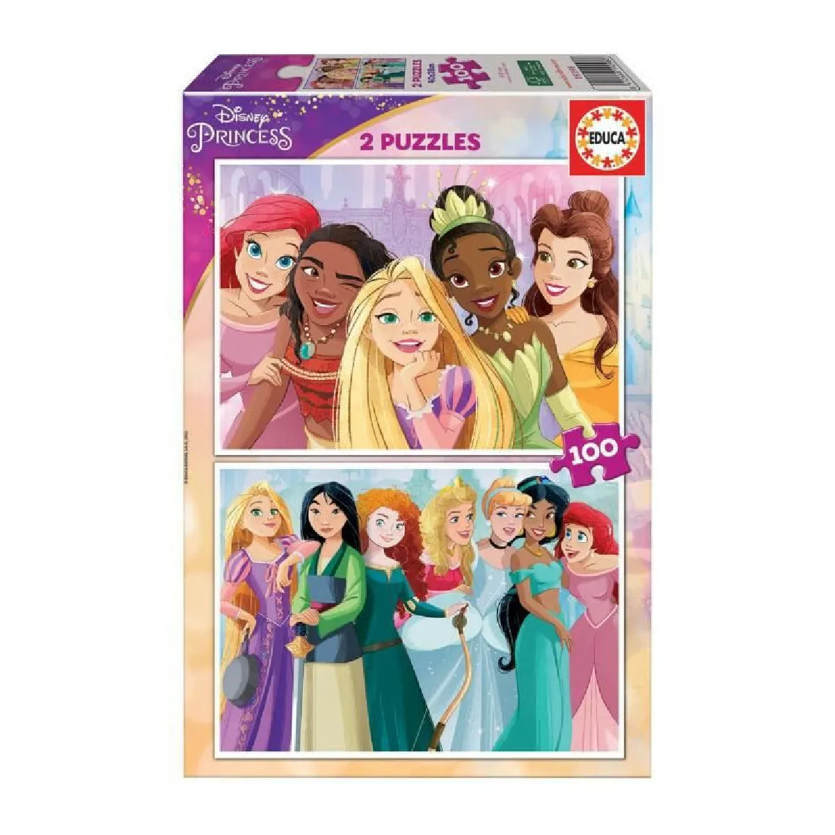 Educa Borras Educa Puzzle Disney Princesses 2X100 Pièces
