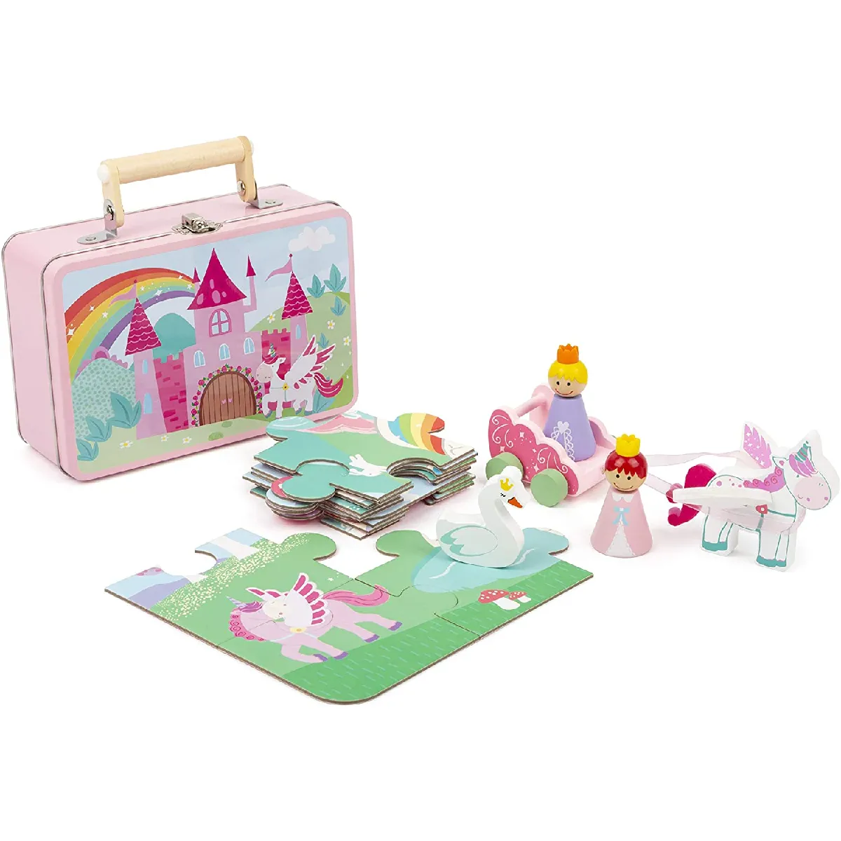Small_foot Coffret puzzle et jeu licorne