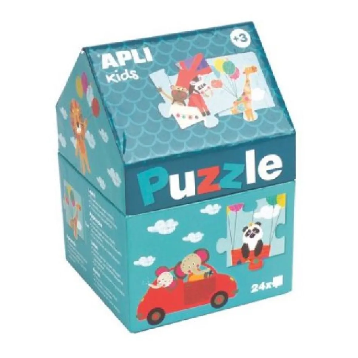 Apli Puzzle enfants safari 24 pièces