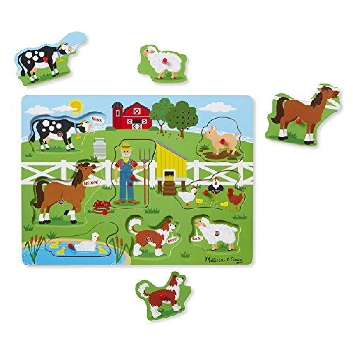 Melissa & Doug Old McDonald' Farm 8 pièces
