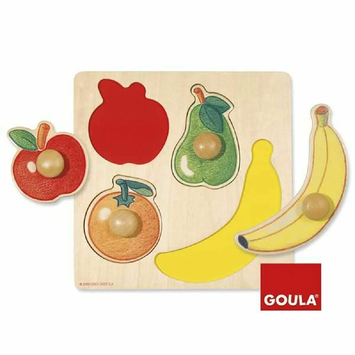 Diset Puzzle en bois fruits enfant Diset Puzzle en bois fruits enfant