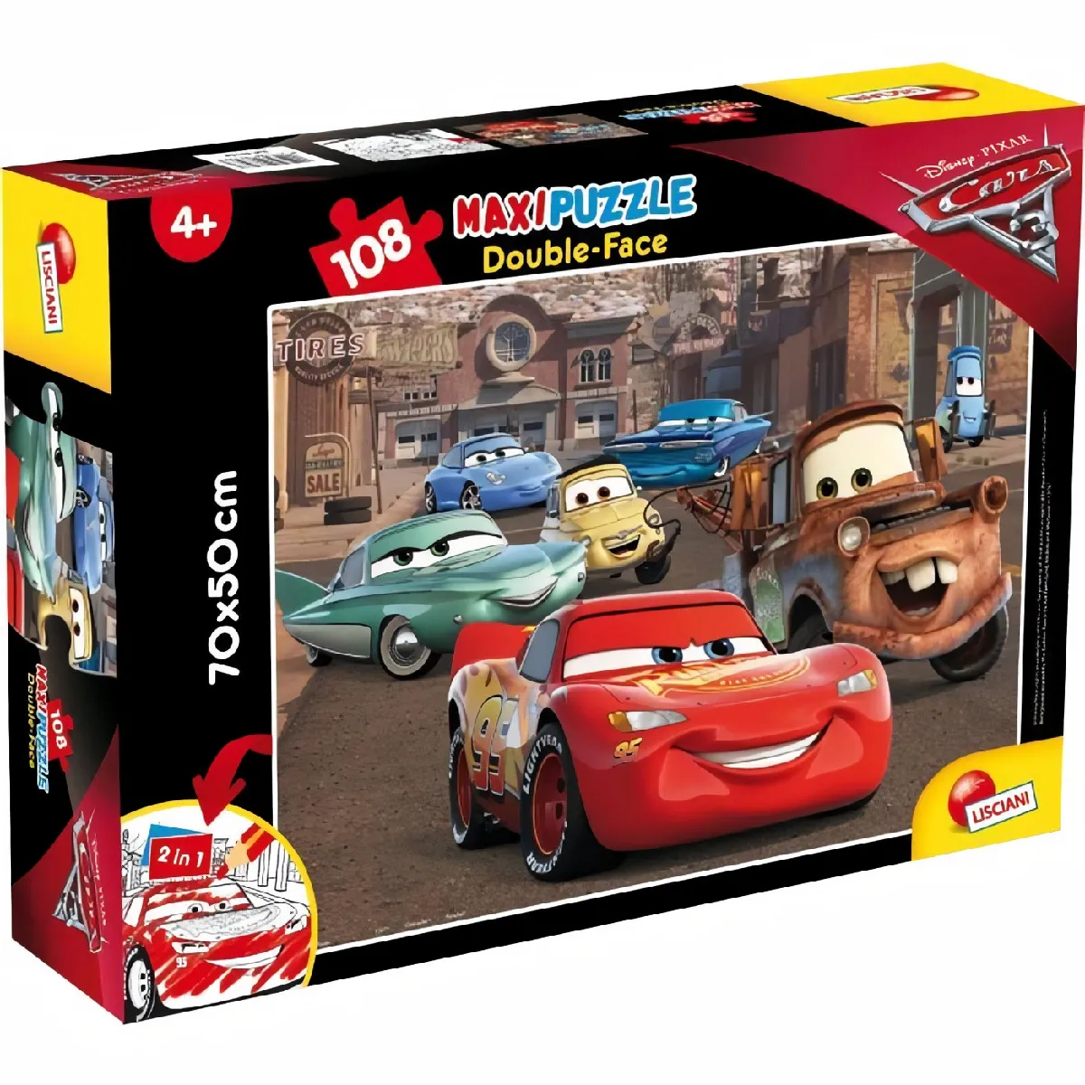 Lisciani giochi puzzle double face Disney Cars