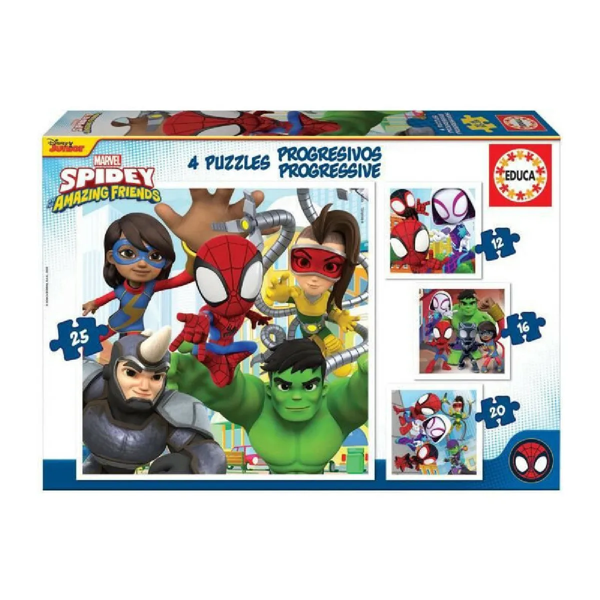 Educa Borras Educa Puzzle Progressif Spidey Et Ses Amis