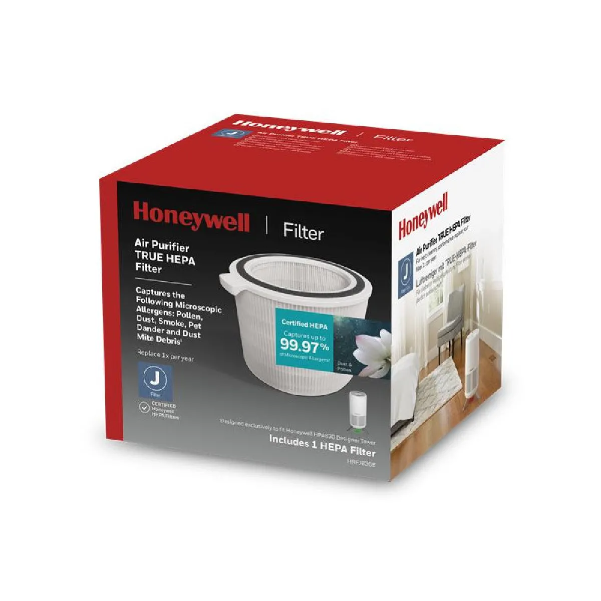 Filtre True HEPA pour HPA830WE4 HONEYWELL HRFJ830E Neuf - vue 2