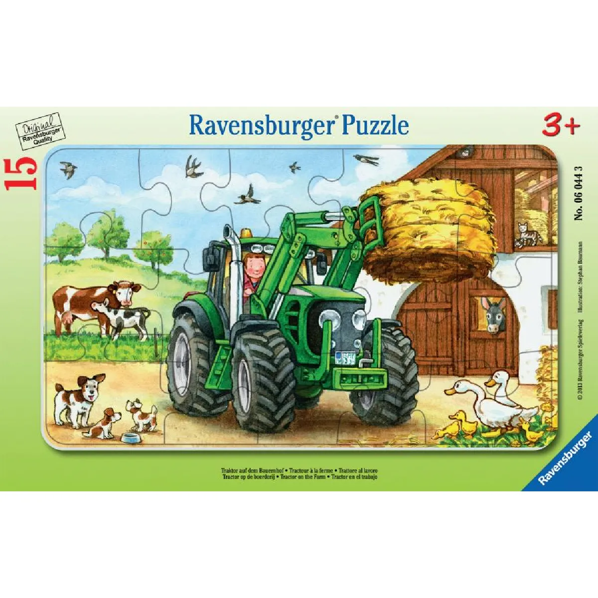 Ravensburger Puzzle Cadre Tracteur Ferme