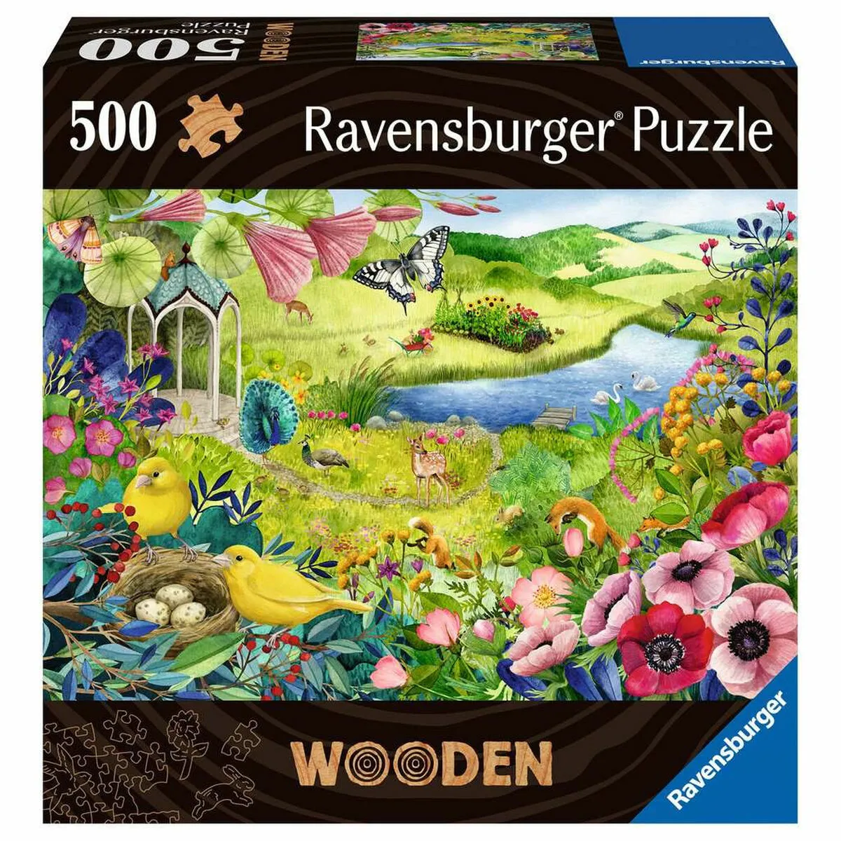 Puzzle en bois 500 pièces : Jardin de la nature Ravensburger France