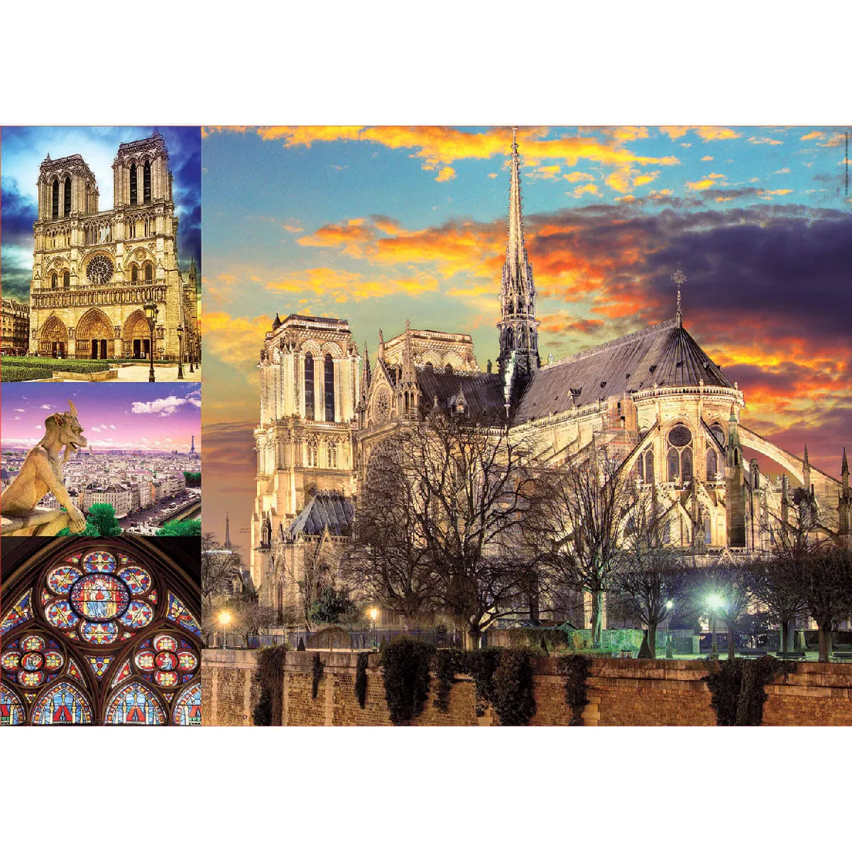Educa puzzle adulte Collage Notre-Dame - 1000 pièces