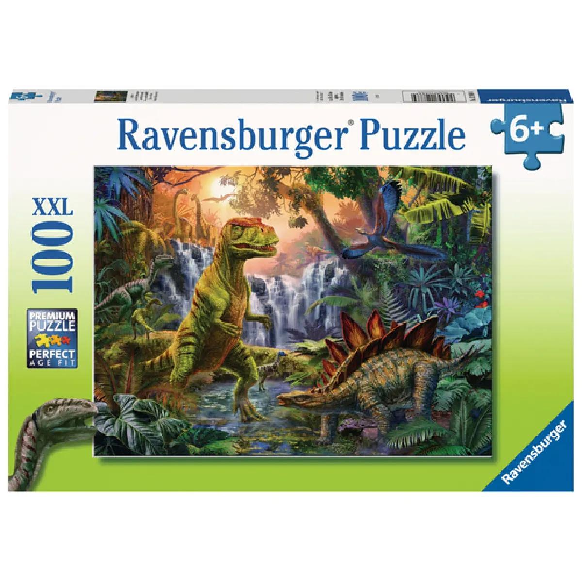 Puzzle 100 pièces : 'oasis des dinosaures Ravensburger France