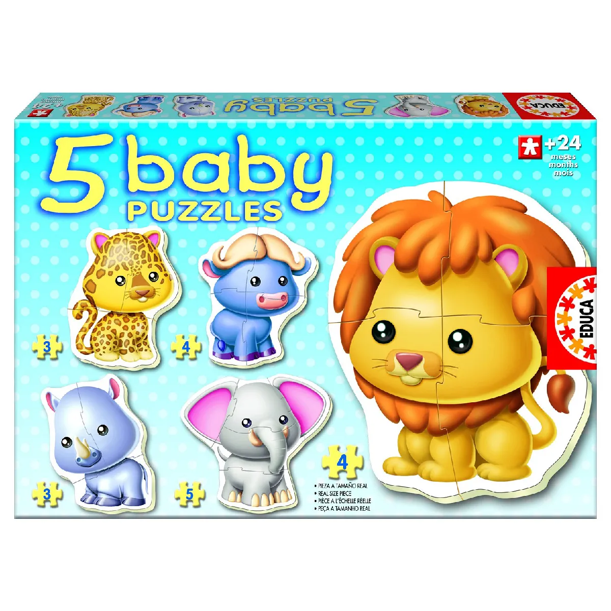 Educa Borras Educa Baby Puzzles Grands Animaux
