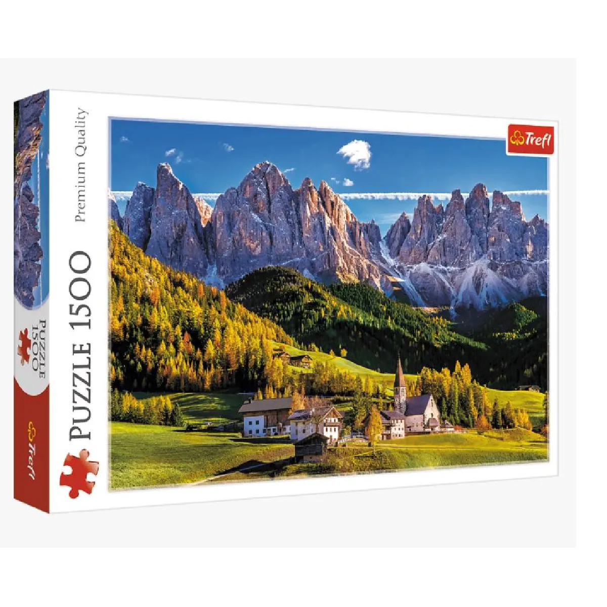 Trefl Puzzle Vallée Val di Funes, Dolomites - 1500 pièces