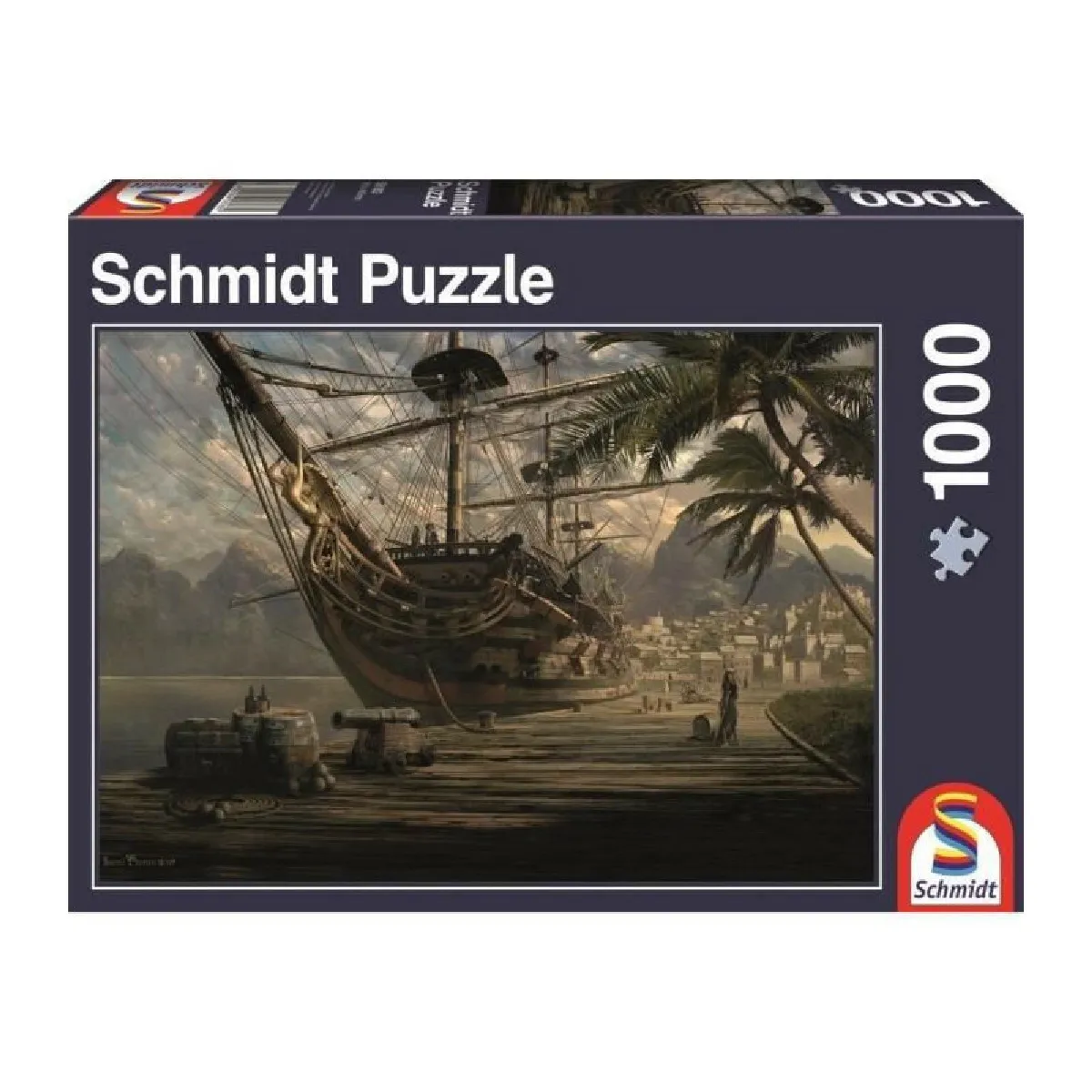 Schmidt spiele Puzzle bateau au port - 1000 pièces
